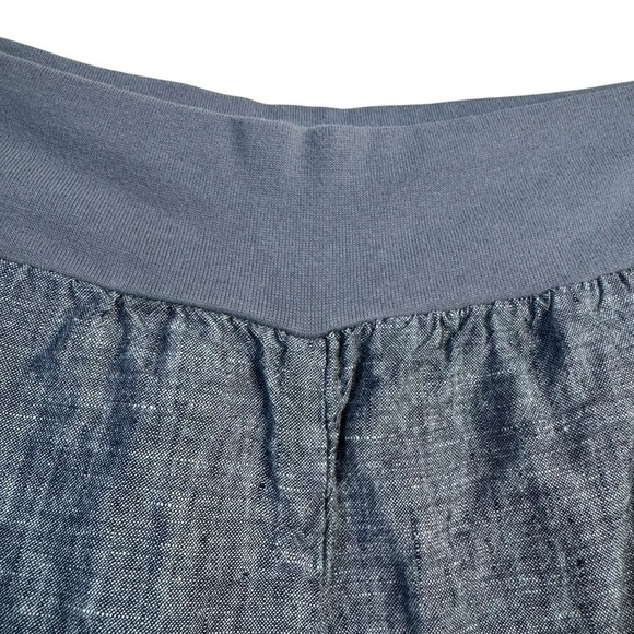 Soft Surroundings Womens Size PL Gray 100% linen wide leg pants BOHO Summer - Picture 5 of 9